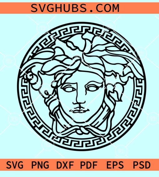 Versace Medusa SVG, Medusa SVG file, Gianni Versace SVG, Gold Versace SVG