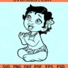 Baby Moana SVG, Moana Disney Svg, Moana Princess SVG, Moana Birthday SVG