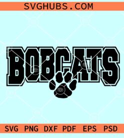 Bobcats college font SVG, Bobcats football SVG, Bobcats mascot SVG