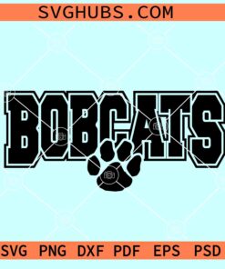 Bobcats college font SVG, Bobcats football SVG, Bobcats mascot SVG