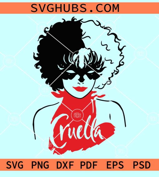 Cruella SVG, cruella deville svg, cruella deville PNG, cruella de vil svg