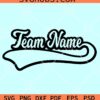 Custom team name frame SVG, Basketball SVG, Team name Svg