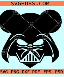 Darth Vader with Mickey Ears SVG, Mickey star wars SVG, Mickey darth SVG