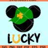 Lucky Mickey Mouse SVG, Mickey St Patricks Day SVG, Mickey Mouse St Patrick SVG