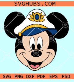 Mickey Cruise Captain SVG, Mickey Captain SVG, Family Cruise SVG