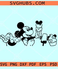 Mickey Disney Snacks SVG, Disneyland Snacks SVG, Mickey Snacks SVG