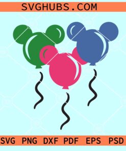 Mickey Mouse Balloons SVG