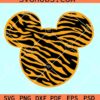 Mickey Mouse tiger prints SVG, mickey animal print svg, Mickey safari print SVG