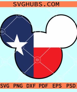 Mickey Texas Flag SVG, Texas flag SVg, Disney SVG file