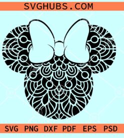 Minnie mouse mandala SVG, Mickey Minnie mandala SVG