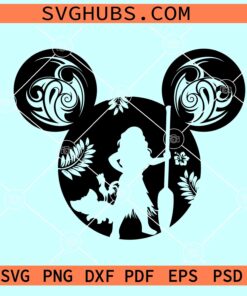 Moana Mickey ears SVG, Moana SVG, Princess Moana SVG, Disney Moana SVG