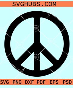 Peace Symbol SVG, peace symbol circle svg, Peace SVG