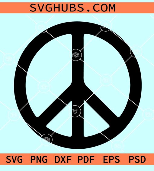 Peace Symbol SVG, peace symbol circle svg, Peace SVG