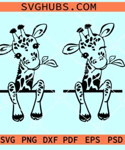 Peekaboo giraffe SVG, cute giraffe SVG, Peeking giraffe SVG