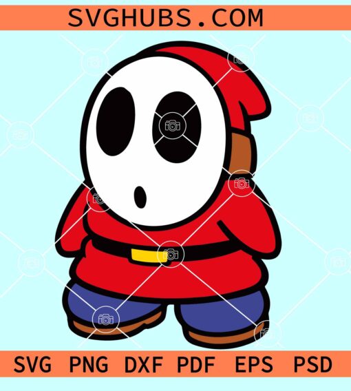 Shy Guy Super Mario SVG, Shuy Guy SVG, Super Mario Bro Svg