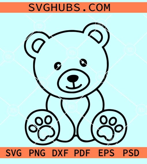 teddy bear svg