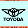 Toyoda SVG, Toyota Yoda SVG, Yoda Car logo SVG, car decal svg