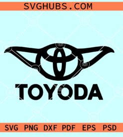 Toyoda SVG, Toyota Yoda SVG, Yoda Car logo SVG, car decal svg