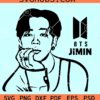 BTS Jimin SVG, Jimin stencil drawing, Jimin signature svg