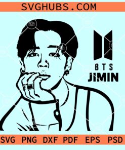 BTS Jimin SVG, Jimin stencil drawing, Jimin signature svg