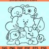 BTS friends SVG, Bts Army Love Bts Svg, BTS Svg
