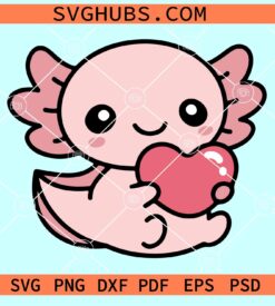 Baby Axolotl SVG, Axolotl Birthday SVG, Axolotl Bavy shower SVG