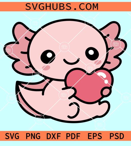 Baby Axolotl SVG, Axolotl Birthday SVG, Axolotl Bavy shower SVG