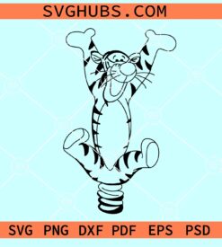 Bouncing Tigger SVG, Winnie the Pooh SVG, Winnie the Pooh Tigger SVG