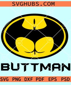 Buttman SVG, Buttman parody Svg, Buttman Batman svg
