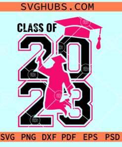 Class of 2023 stacked SVG, senior college font svg, graduation 2023 SVG