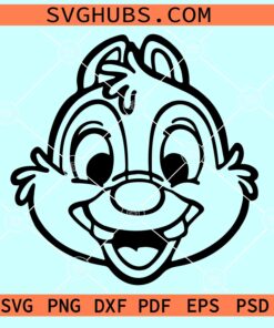 Dale Chipmunk Head SVG