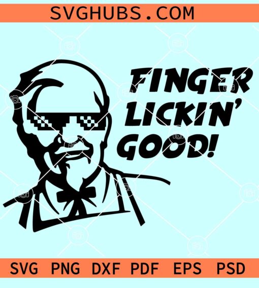 Finger Lickin Good KFC svg, KFC parody svg