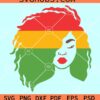 Juneteenth woman Afro hair SVG, Juneteenth afro woman SVG, Juneteenth melanin SVG