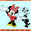 Minnie Mouse layered SVG, Minnie Mouse Polka dot dress SVG, Disney Minnie Mouse SVG