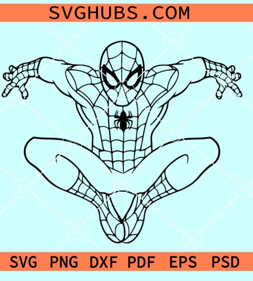 Spiderman SVG, Superhero Spiderman Svg, Spiderman Chibi SVG