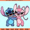 Stitch in Love SVG, Stitch Couple SVG, Stitch and Angel SVG