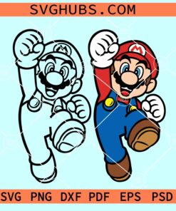 FREE Super Mario SVG File for Cricut - Free Mario Bros Layered SVG