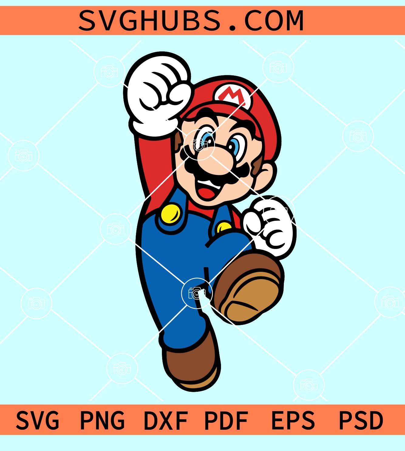 FREE Super Mario SVG File for Cricut - Free Mario Bros Layered SVG