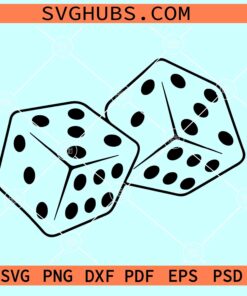 Two dice SVG, dice svg, Las Vegas svg, gambling SVG, Casino SVG
