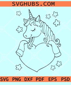 Unicorn Coloring SVG, Unicorn Coloring book SVG, Unicorn SVG files for Cricut