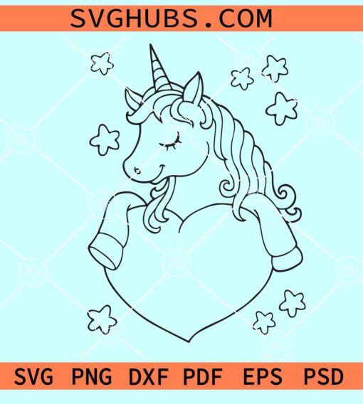 Unicorn Coloring SVG, Unicorn Coloring book SVG, Unicorn SVG files for Cricut