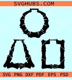 Bamboo earring templates SVG, Bamboo earring SVG, faux leather earrings SVG
