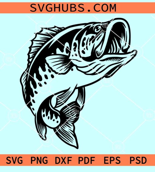 Bass pro shop SVG, Bass fishing SVG, Bass clipart, Bass vector