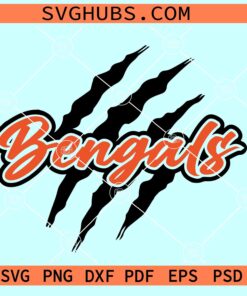 Bengals Claw SVG, Bengals football svg, Cincinnati Bengals Svg
