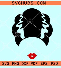 Bride of Frankenstein SVG, Halloween bride SVg, Horror bride svg