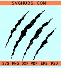 Claw Marks SVG, claw scratch SVG, Scratches SVG