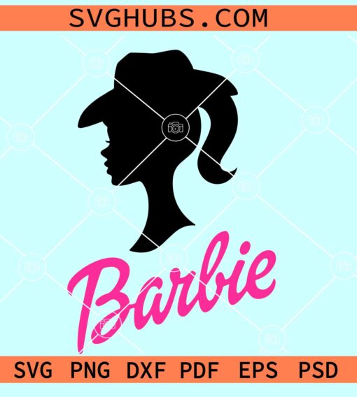 Cowgirl Barbie SVG, Western Barbie svg, Rodeo Barbie SVG