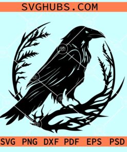 Crow bird SVG, crow svg, crow clipart, raven crow svg