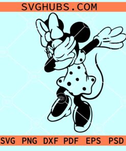 Minnie Mouse dabbing SVG, dabbing Minnie svg, Minnie Mouse svg files