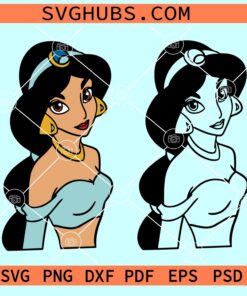 Princess Jasmine SVG, Disney Princess Svg, Princess Jasmine layered svg